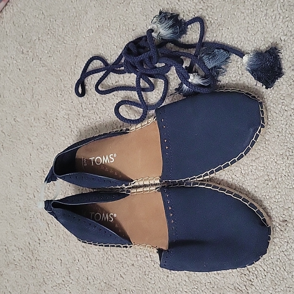TOMS - Brand New Ankle Tie Espadrille Flats